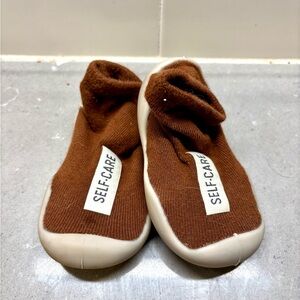 Brown Sock Non-Slip Baby Shoes